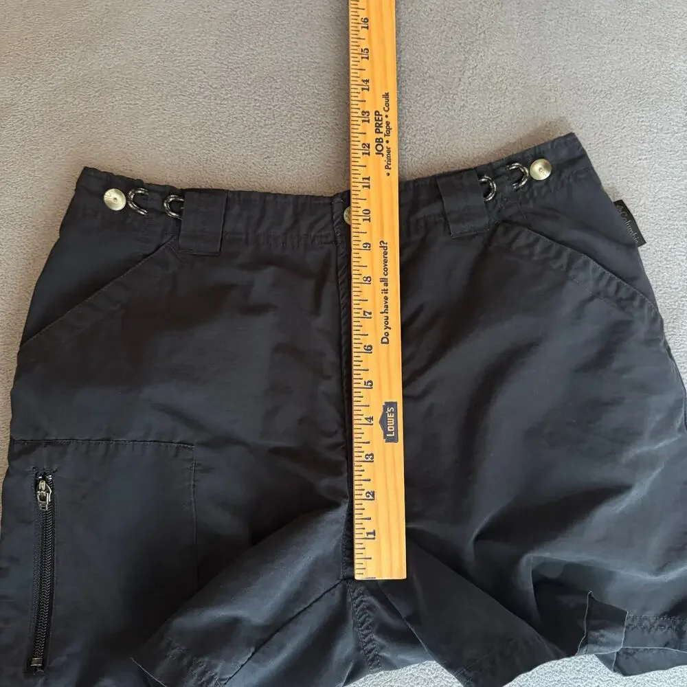 Columbia Hiking Outdoor Shorts Cotton Blend Womens 10 Black‎ Pockets Camping